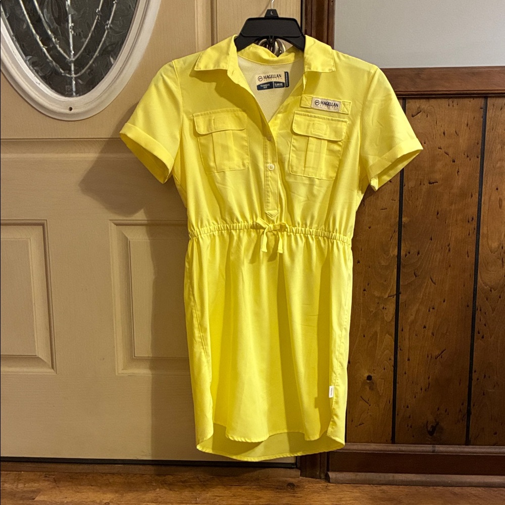 Magellan Outdoors Yellow Girls Casual Dress Size L 12-14